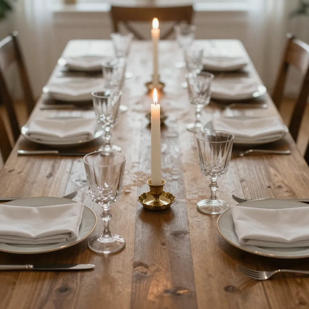 Formal table spacing arrangement